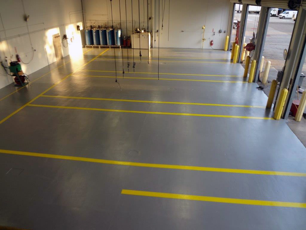 Industrial Epoxy Floor Coatings Contractor Striping Orlando fl